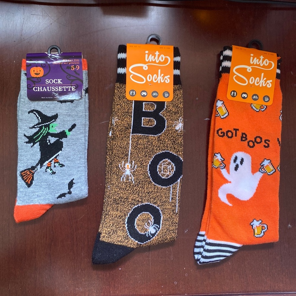 3 pairs halloween socks